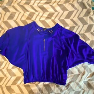 XOXO Women’s Cobalt 3/4 Sleeve Dollman Blouse